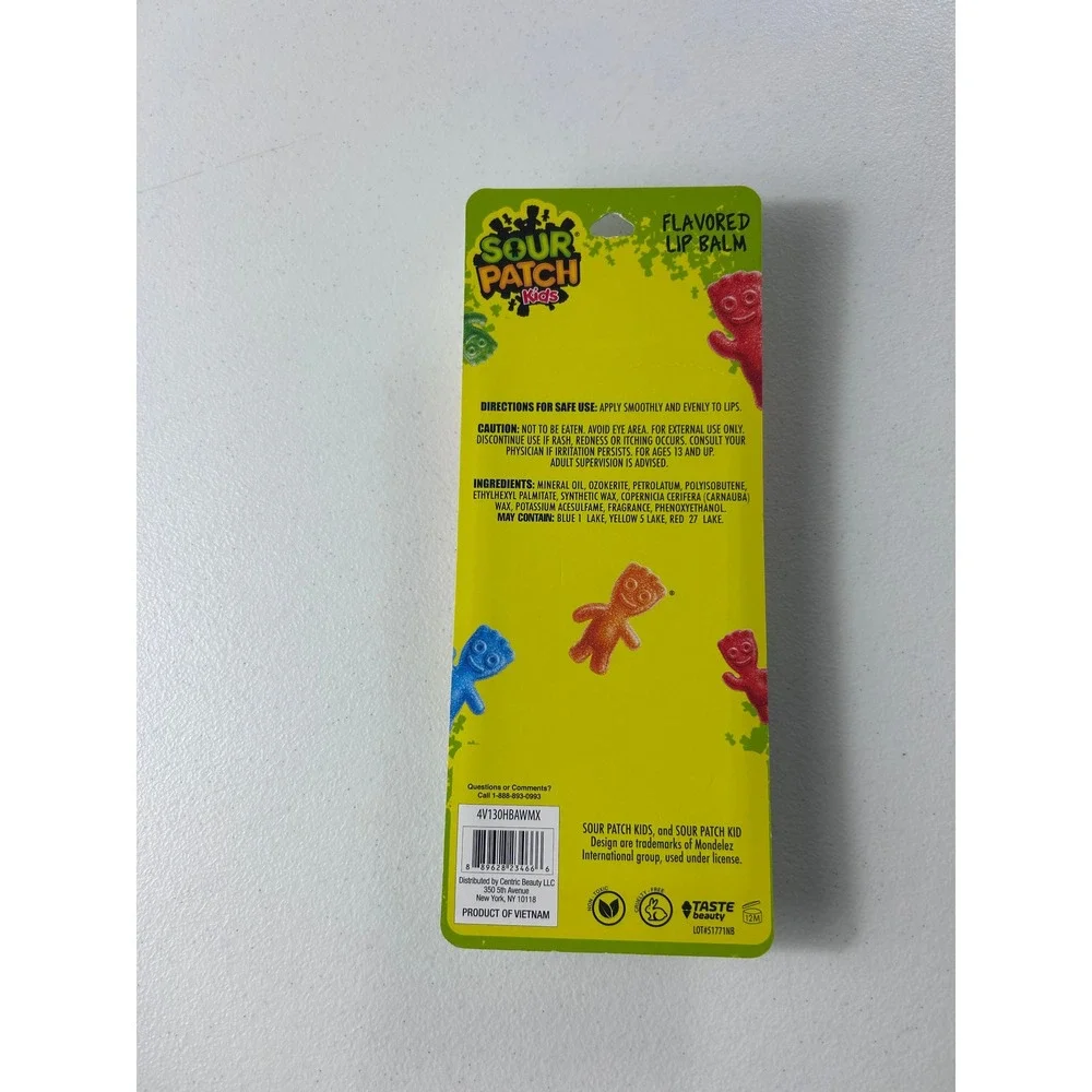 Sour Patch‎ Kids 8 Flavored Lip Balms Set Fun Candy Flavors Hydrating